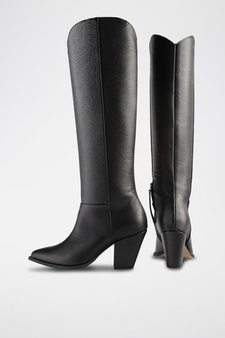 Leren Laarzen Give me the Night - Zwart