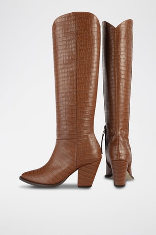 Leren Laarzen Give me the Night - Bruin