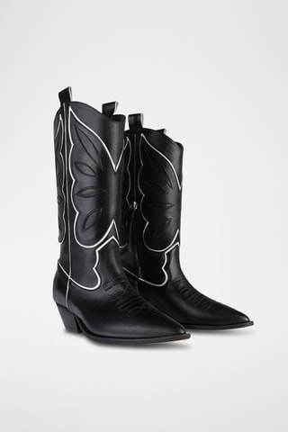 Leren Enkellaarzen Don’t Stop me Now - Zwart 