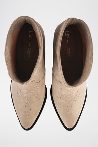 Nubuck Enkellaarzen Swinging on a Star - Beige