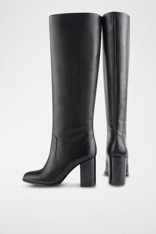Botas em couro - Preto