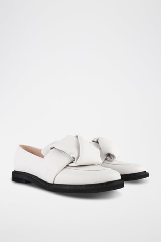 Mocassins em couro Cross the Line - Branco