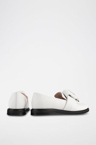 Mocassins em couro Cross the Line - Branco