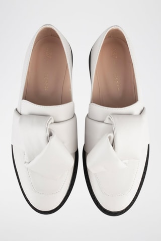 Mocassins em couro Cross the Line - Branco