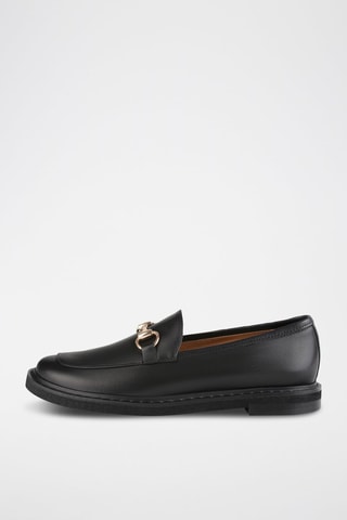 Mocassins em couro Long Way To Go - Preto
