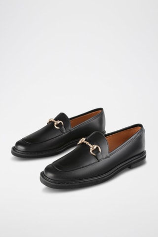 Mocassins em couro Long Way To Go - Preto