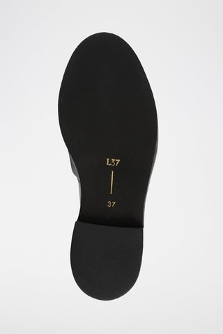 Mocassins em couro Cross the Line - Prateado