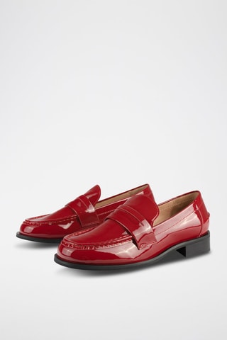 Mocassins em couro envernizado Good Advice - Vermelho