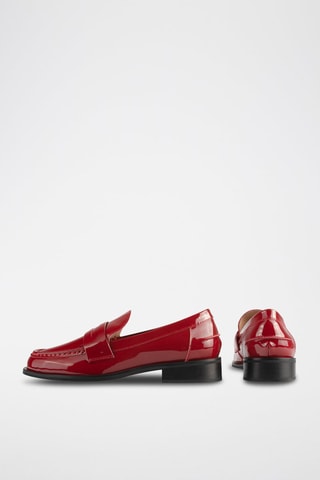 Mocassins em couro envernizado Good Advice - Vermelho