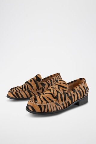 Mocassins em nobuck Good Advice - Preto e castanho-claro