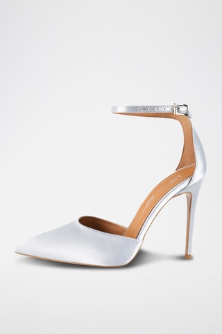 Satijnen Pumps Wome Away with Me - Zilverkleurig