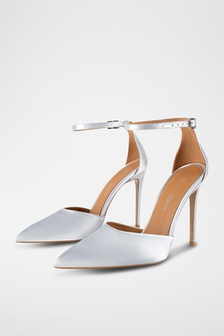 Satijnen Pumps Wome Away with Me - Zilverkleurig