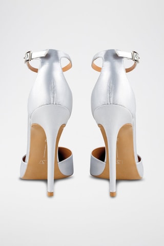 Satijnen Pumps Wome Away with Me - Zilverkleurig