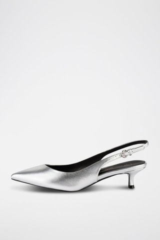 Leren Pumps Elegance Essence - Zilverkleurig