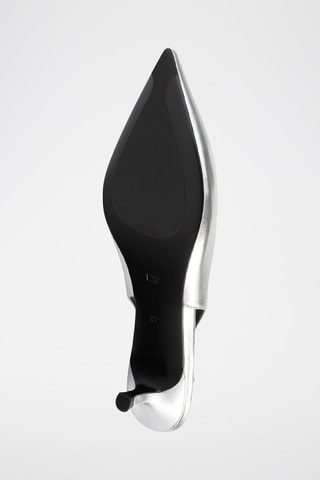 Leren Pumps Elegance Essence - Zilverkleurig