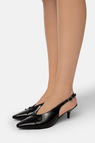 Leren Pumps Turn me On - Zwart