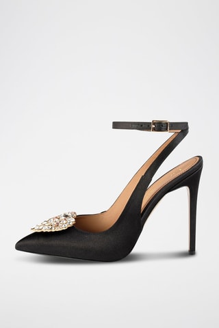 Satijnen Pumps Endless Love - Zwart