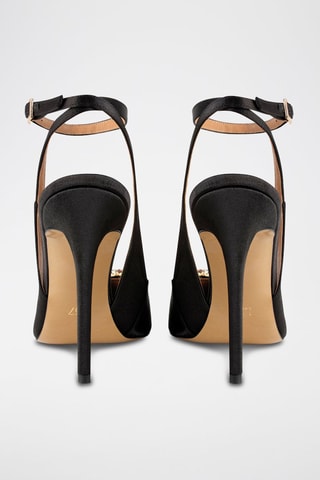 Satijnen Pumps Endless Love - Zwart