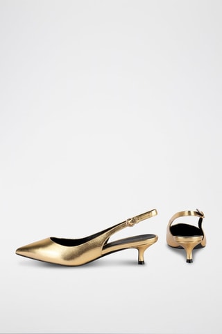 Leren Pumps Elegance Essence - Goudkleurig