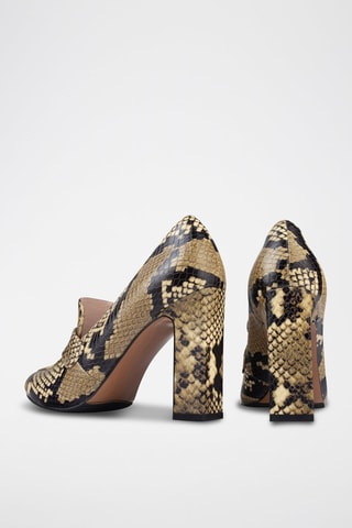 Leren Pumps Freaky Girl - Beige en Zwart