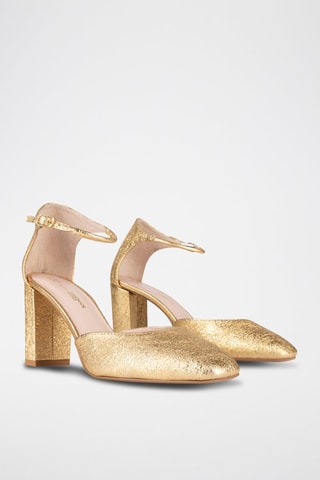 Leren Pumps East of the Sun - Goudkleurig