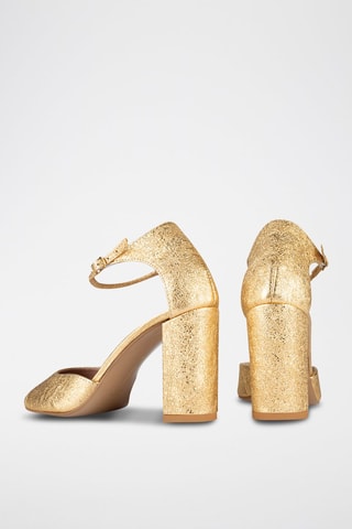 Leren Pumps East of the Sun - Goudkleurig