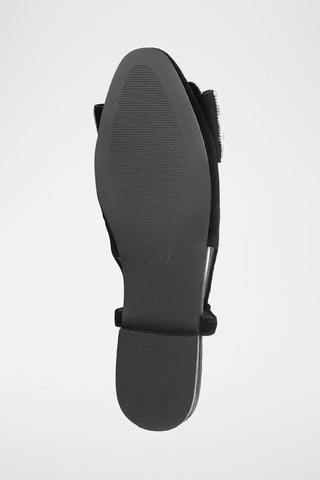 Nubuck Ballerina’s With Bated Breath - Zwart 