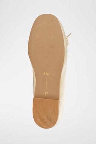 Satijnen Ballerina’s Bibi - ecru