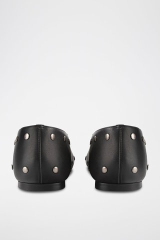 Leren Ballerina's Multiply - Zwart