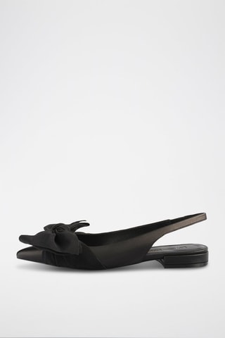 Leren Ballerina's Bohemian Bliss - Zwart