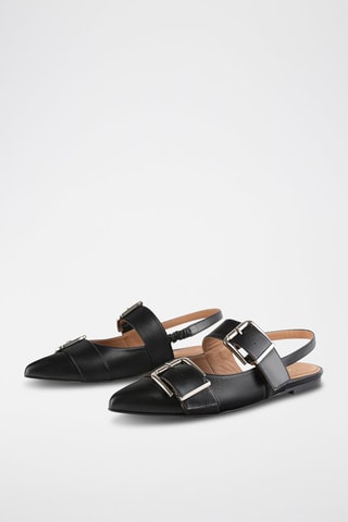 Leren Ballerina's Rodeo Drive - Zwart