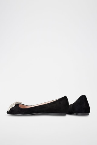 Nubuck Ballerina’s Let it Shine - Zwart 