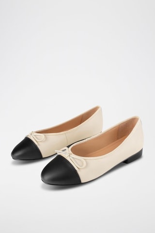 Leren Ballerina's Goodies - Nude