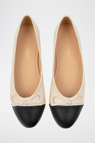 Leren Ballerina's Goodies - Nude