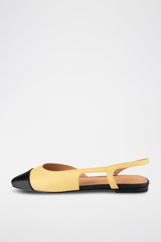 Leren Ballerina’s And So On - Geel 