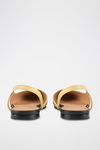 Leren Ballerina’s And So On - Geel 