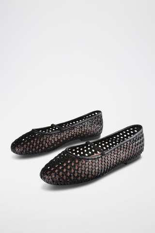 Leren Ballerina's Sunday Morning - Zwart