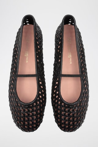 Leren Ballerina's Sunday Morning - Zwart