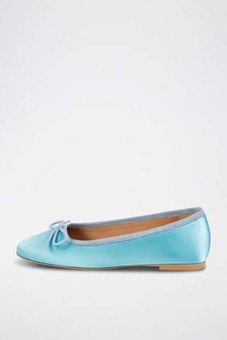 Satijnen Ballerina’s Bibi - Hemelsblauw