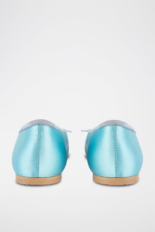 Satijnen Ballerina’s Bibi - Hemelsblauw