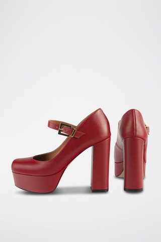 Leren Mary Janes met Hak Sweet Sensation - Rood