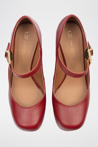 Leren Mary Janes met Hak Sweet Sensation - Rood