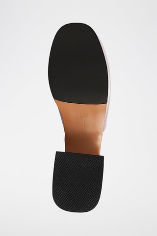 Babies de salto de couro Ultraviolet - Violeta