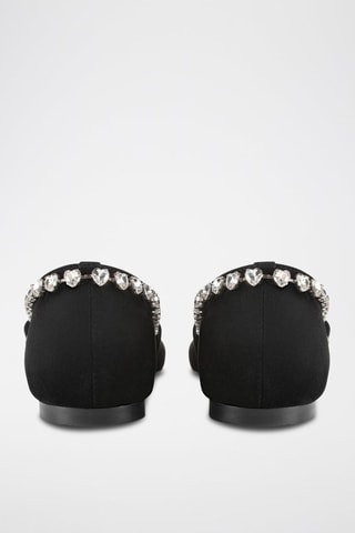 Babies de nobuck Love Affair - Preto