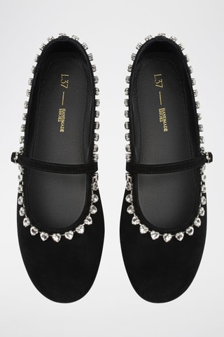 Babies de nobuck Love Affair - Preto