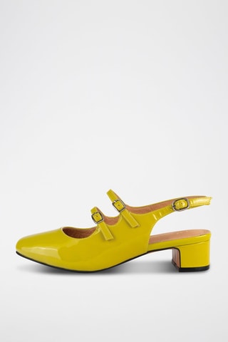 Babies de salto de couro envernizado Ciao Amore Ciao - Verde-azeitona