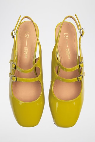 Babies de salto de couro envernizado Ciao Amore Ciao - Verde-azeitona