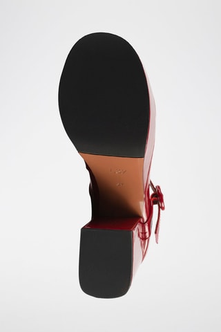 Lakleren Mary Janes met Hak Stay With me Tonight - Rood