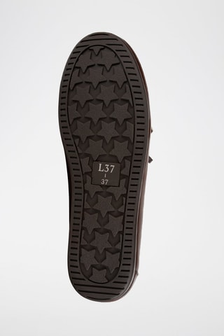 Sapatos de vela em couro Slow Life - Preto