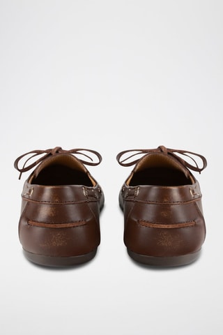 Sapatos de vela em couro - Castanho-